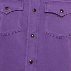 Saint Laurent Purple Button Front Shirt S