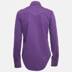 Saint Laurent Purple Button Front Shirt S