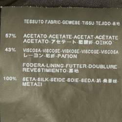 Pre Owned Saint Laurent Black Crepe Sleeveless High-Low Dress S