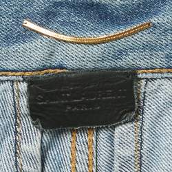 Pre Owned Saint Laurent Paris Blue Denim Shorts M Waist 28"