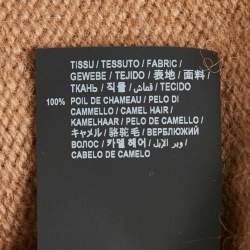 Saint Laurent Paris Camel Brown Rib Knit Crew Neck Sweater L