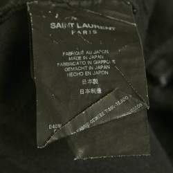 Pre Owned Saint Laurent Black Faded Denim Skinny Jeans M Waist 30"