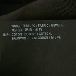 Pre Owned Saint Laurent Black Washed Denim Mini Skirt S