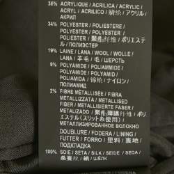 Pre Owned Saint Laurent Black Sequin Tweed Blazer S