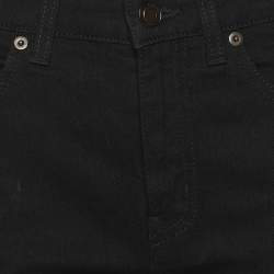 Pre Owned Saint Laurent Black Denim Shorts XS