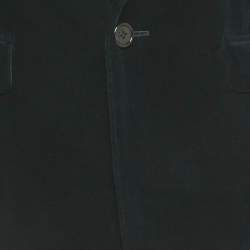 Pre Owned Saint Laurent Paris Navy Blue Velvet Blazer S