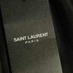 Pre Owned Saint Laurent Black Silk Tiered Ruffle Mini Skirt M