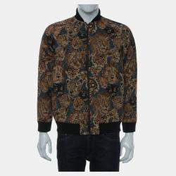 Pre Owned Saint Laurent Paris King of Beasts Baseball Jacket