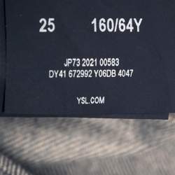 Pre Owned Saint Laurent Paris Blue Denim Shorts S