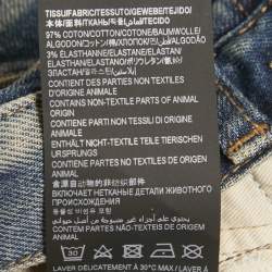 Pre Owned Saint Laurent Paris Blue Denim Shorts S