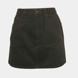 Pre Owned Saint Laurent Denim Mini Skirt M