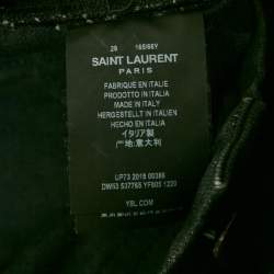 Pre Owned Saint Laurent Denim Mini Skirt M