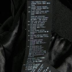 Pre Owned Saint Laurent Paris Black Embellished Velvet Bomber Jacket S