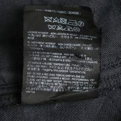 Pre Owned Saint Laurent Paris Black Denim Ripped Jeans M/Waist 30"