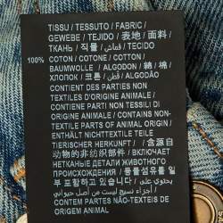 Pre Owned Saint Laurent Paris Blue Denim Distressed Slim Fit Jeans S/Waist 24"