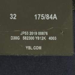 مملوكة مسبقًا Saint Laurent Navy Blue Cotton Pants L