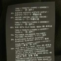 مملوكة مسبقًا Saint Laurent Paris Black Embellished Detail Crepe Bodysuit S 