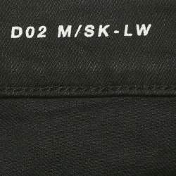 مملوكة مسبقًا بنطلون جينز ممزق سان لوران باريس دينم أ سود مقاس وسط 30 بوصة