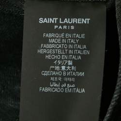 Pre Owned بنطلون جينز سان لوران باريس دينم أسود بقصة عادية مقاس صغير - الخصر 31"