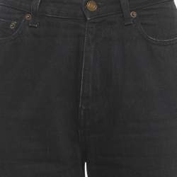 Pre Owned Saint Laurent Paris Black Denim High-Rise Jeans M/Waist 28"