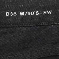 Pre Owned Saint Laurent Paris Black Denim High-Rise Jeans M/Waist 28"