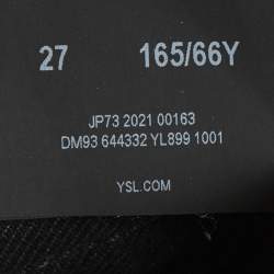 Pre Owned Saint Laurent Paris Black Denim High-Rise Jeans M/Waist 28"