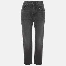 مملوكة مسبقًا Saint Laurent Paris Grey High Rise Jeans S/Waist 27"