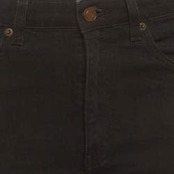 مملوكة مسبقًا بنطلون جينز سان لوران باريس دينم أسود بقصة عادية مقاس صغير - الخصر 31"