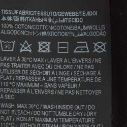 Pre Owned Saint Laurent Paris Black Logo Print Jersey T-Shirt L