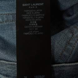 مملوكة مسبقًا بنطلون جينز ممزق سان لوران باريس دنيم أزرق مقاس خصر 26 - صغير