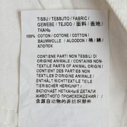 مملوكة مسبقًا Saint Laurent White Denim Straight Fit Jeans S/Waist 26"