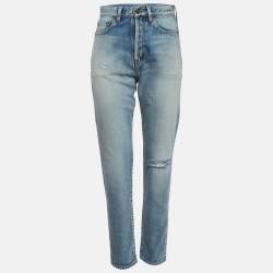 Pre Owned Saint Laurent Blue Denim Santa Monica Jeans S/Waist 26"