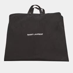 Pre Owned Saint Laurent Black Velvet Double Breasted Peacoat XL
