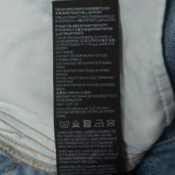 Pre Owned بنطلون جينز سان لوران باريس دينم أزرق بقصة عادية مقاس متوسط