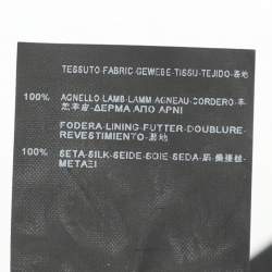 Pre Owned سترة سان لوران جلد أسود مقاس متوسط