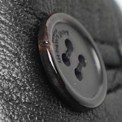 Pre Owned سترة سان لوران جلد أسود مقاس متوسط