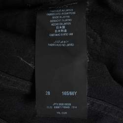 Pre Owned Saint Laurent Paris Black Waxed Denim Skinny Jeans M/Waist 27"