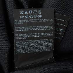 Pre Owned Saint Laurent Black Lurex Mini Dress M