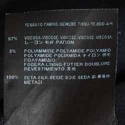 Pre Owned Saint Laurent Black Lurex Mini Dress M