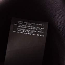 Pre Owned Saint Laurent Paris Black Wool Silk Lined Mini Skirt M