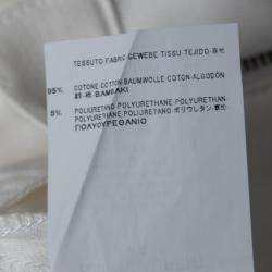 Pre Owned Saint Laurent Paris White Cotton Stretch Denim Skinny Jeans M