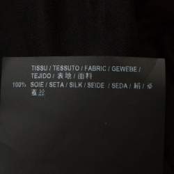 مملوكة مسبقًا Saint Laurent Paris Black Satin Smocked Off Shoulder Top M