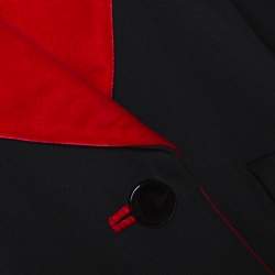 Pre Owned Yves Saint Laurent Rive Gauche Vintage Black Wool Velvet Lapel Blazer L