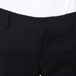 Pre Owned Saint Laurent Paris Black Wool Tailored Trousers S