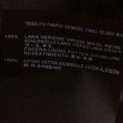 Pre Owned Saint Laurent Paris Black Wool Tailored Trousers S