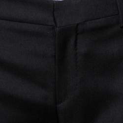 Pre Owned Saint Laurent Paris Black Wool Tailored Trousers S