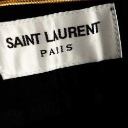 Pre Owned Saint Laurent Paris Black Wool Tailored Trousers S