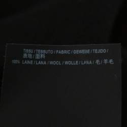 مملوكة مسبقًا Saint Laurent Paris Black Wool Crew Neck Sweater XXL