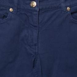 Pre Owned Yves Saint Laurent Navy Blue Denim Straight Fit Jeans S