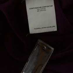 Yves Saint Laurent Edition Soir Purple Silk Chiffon Sleeveless Gown S